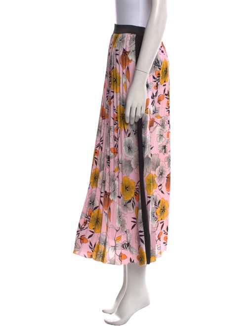 Maje Floral Print Midi Length Skirt