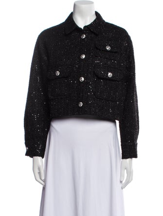 Maje Tweed Pattern Evening Jacket