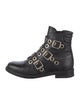 Maje Leather Combat Boots