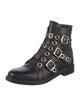 Maje Leather Combat Boots