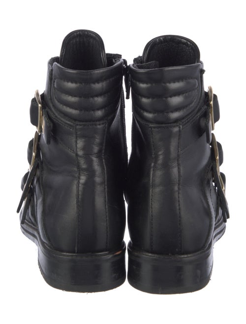 Maje Leather Combat Boots