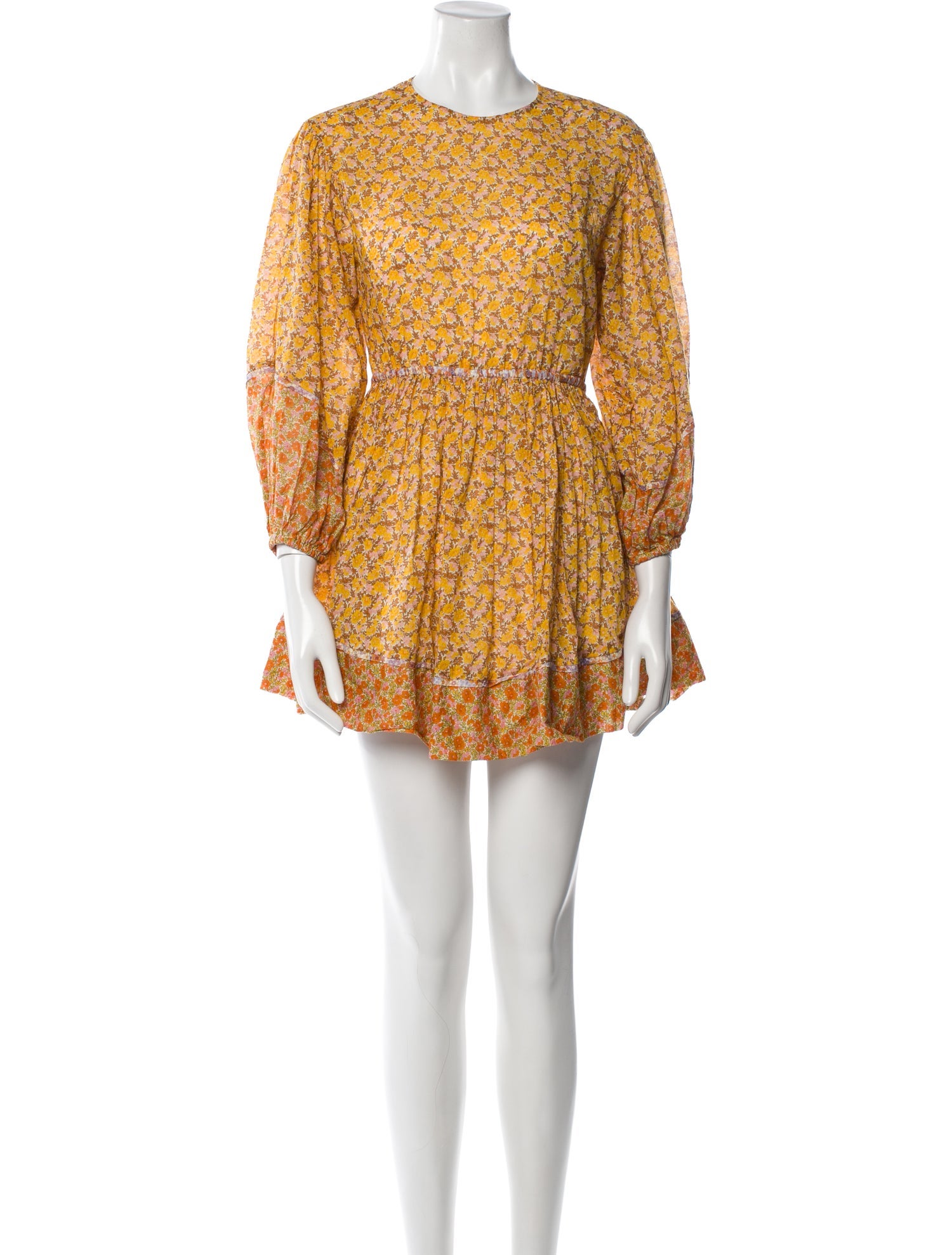 Maje Floral Print Mini Dress