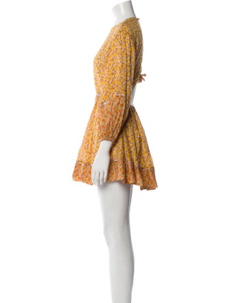 Maje Floral Print Mini Dress