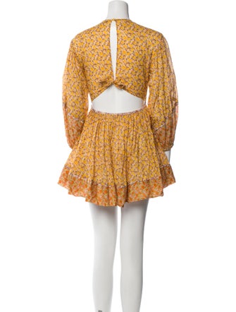 Maje Floral Print Mini Dress