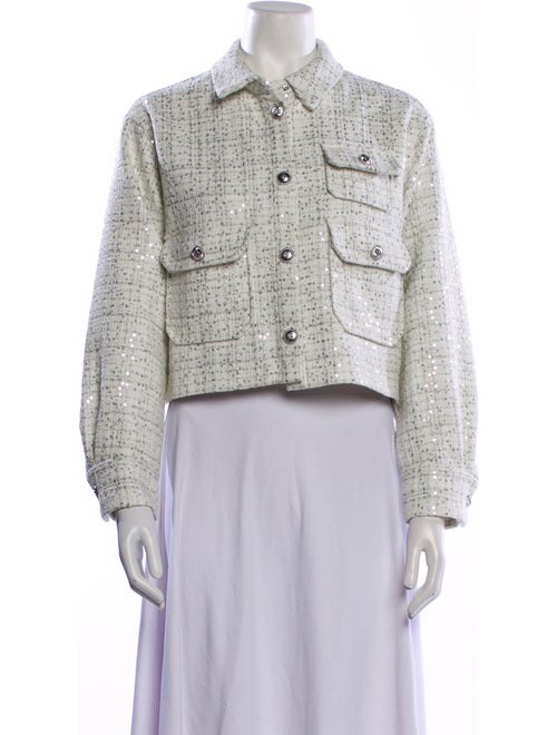 Maje Tweed Pattern Jacket
