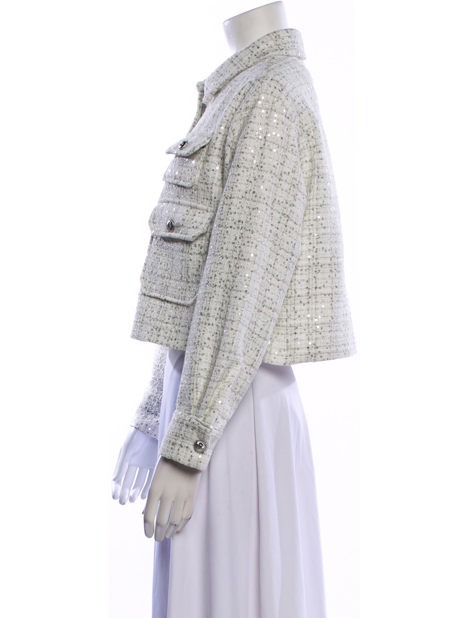 Maje Tweed Pattern Jacket