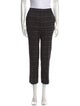 Maje Plaid Print Straight Leg Pants