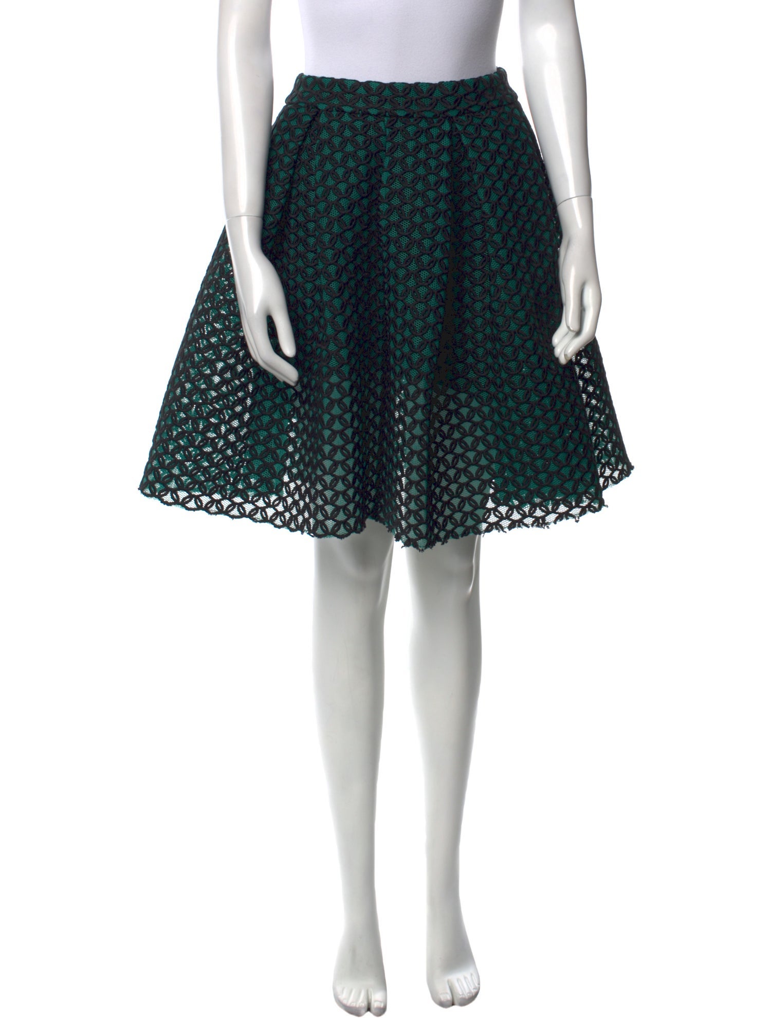 Maje Lace Pattern Knee-Length Skirt