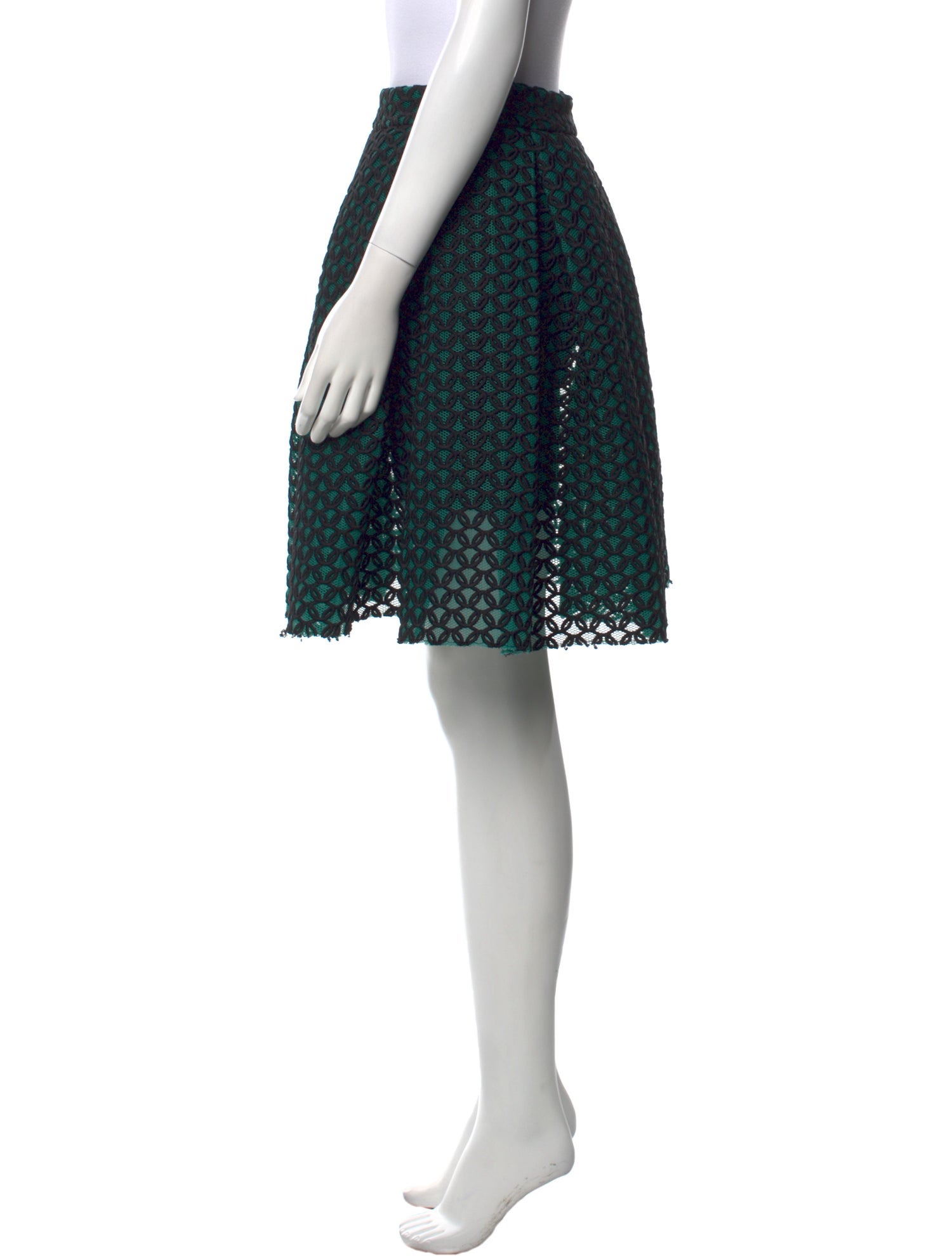 Maje Lace Pattern Knee-Length Skirt