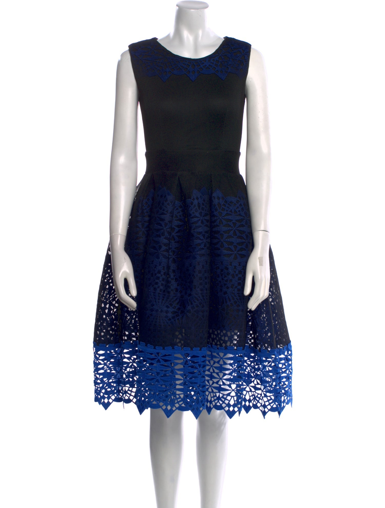 Maje Lace Pattern Midi Length Dress