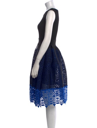 Maje Lace Pattern Midi Length Dress