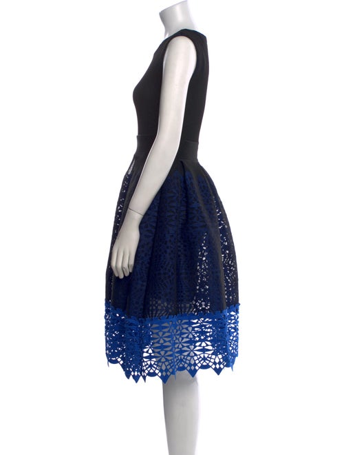 Maje Lace Pattern Midi Length Dress