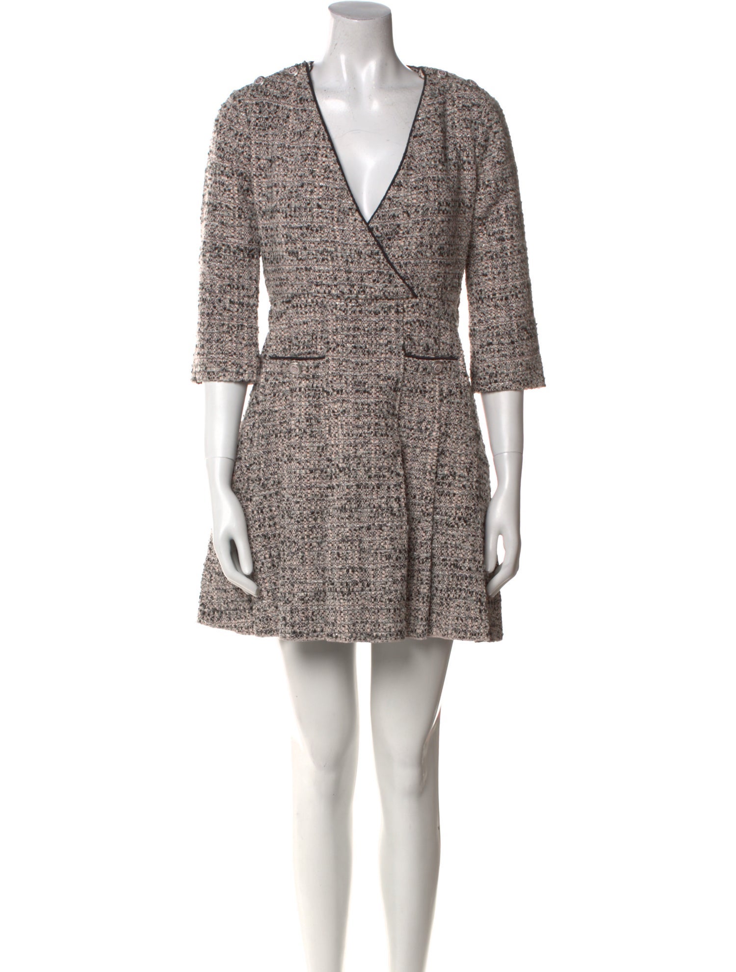 Maje Printed Mini Dress