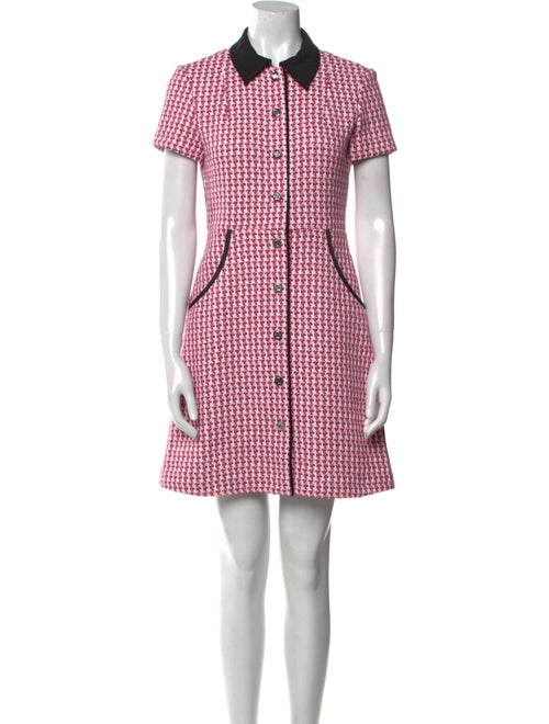 Maje Houndstooth Print Mini Dress