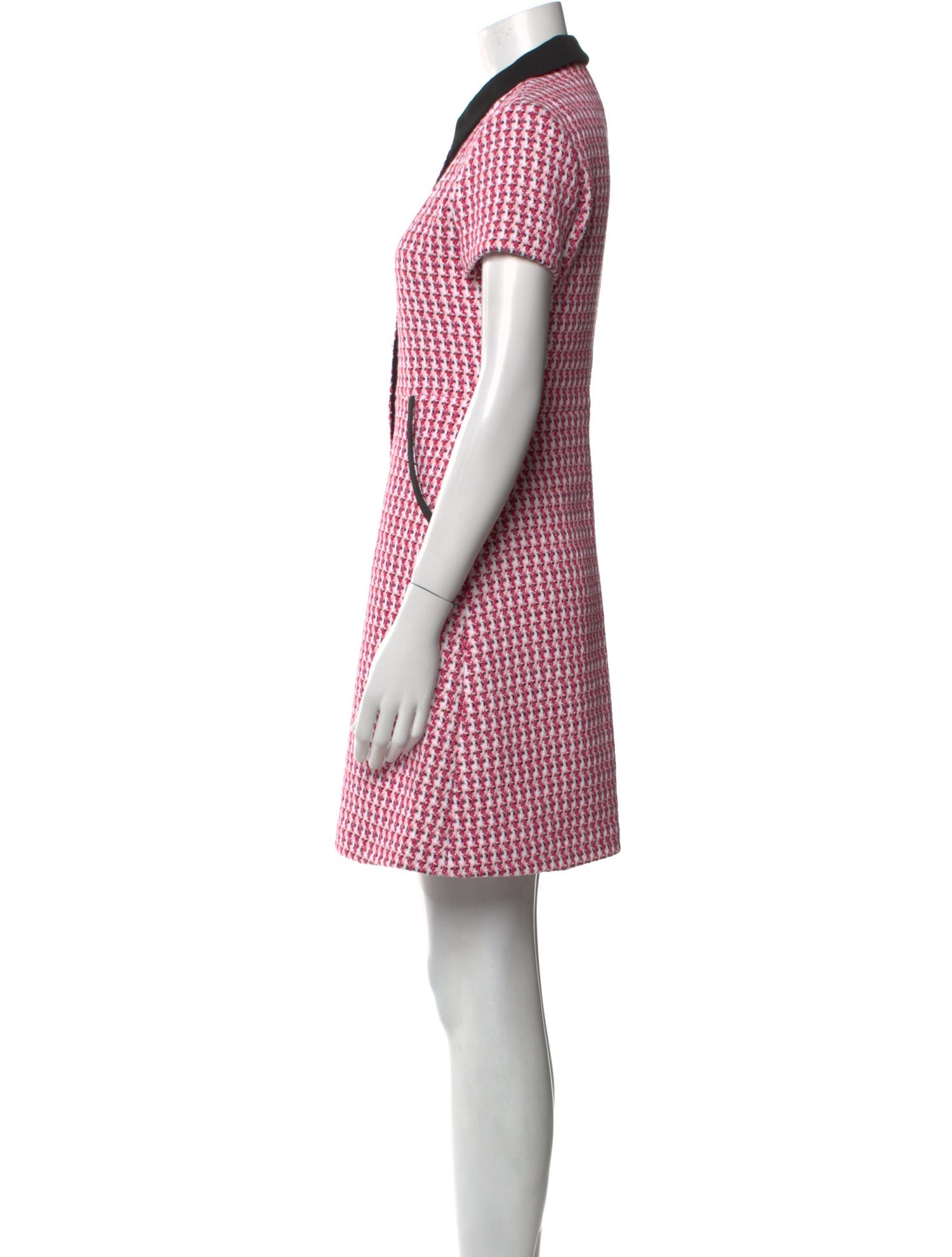 Maje Houndstooth Print Mini Dress