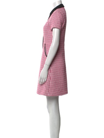 Maje Houndstooth Print Mini Dress