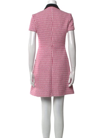 Maje Houndstooth Print Mini Dress