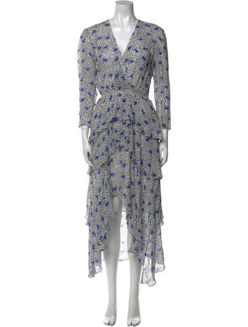 Maje Printed Midi Length Dress