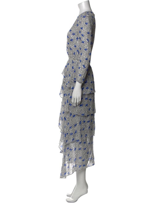 Maje Printed Midi Length Dress