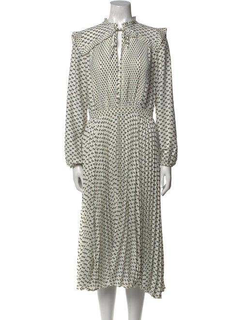 Maje Printed Midi Length Dress