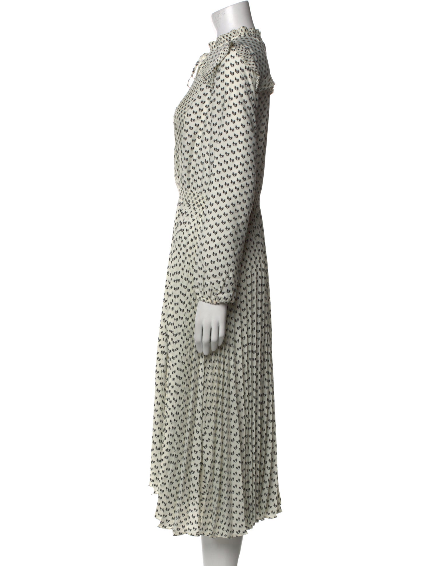 Maje Printed Midi Length Dress