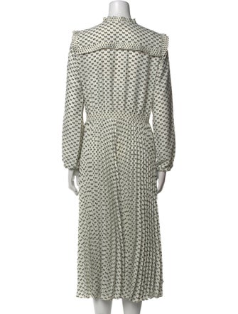 Maje Printed Midi Length Dress