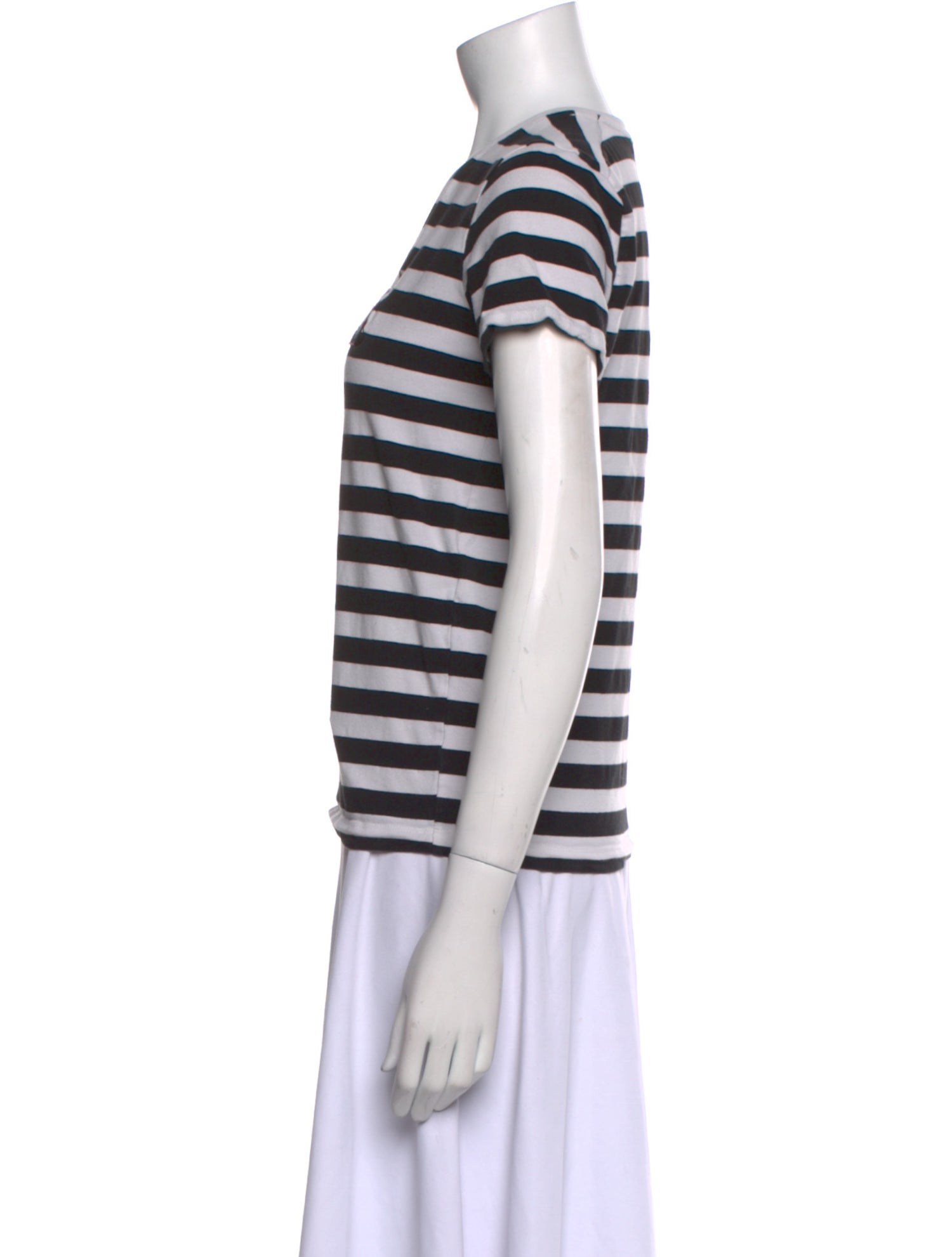 Maje Striped Crew Neck T-Shirt