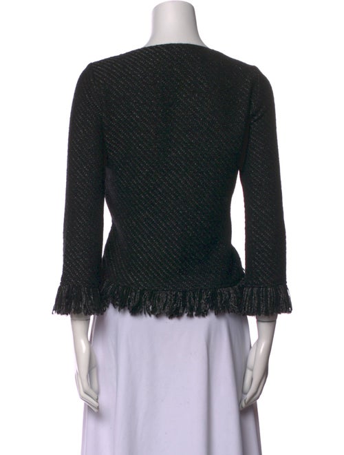 Maje Scoop Neck Three-Quarter Sleeve Top