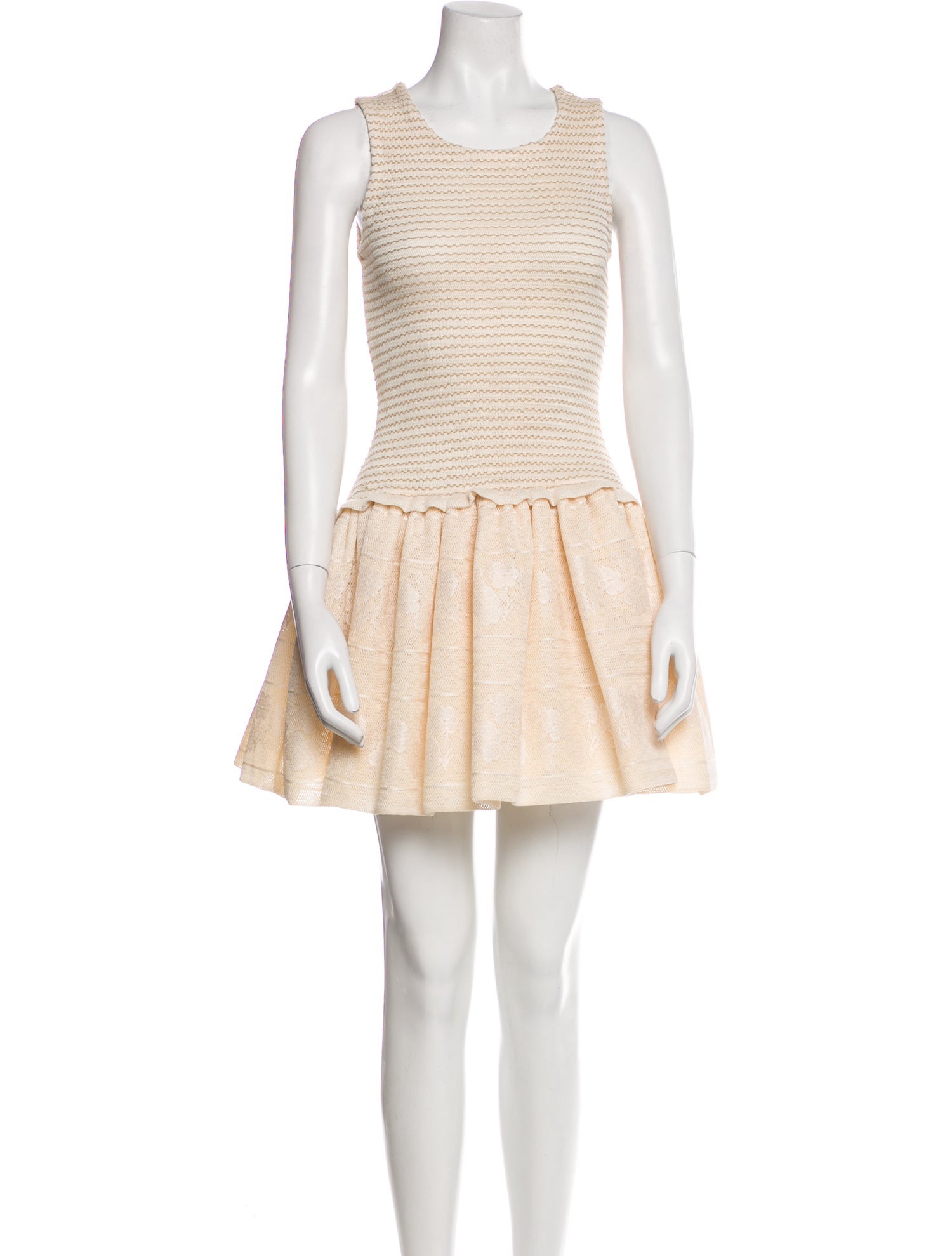 Maje Scoop Neck Mini Dress