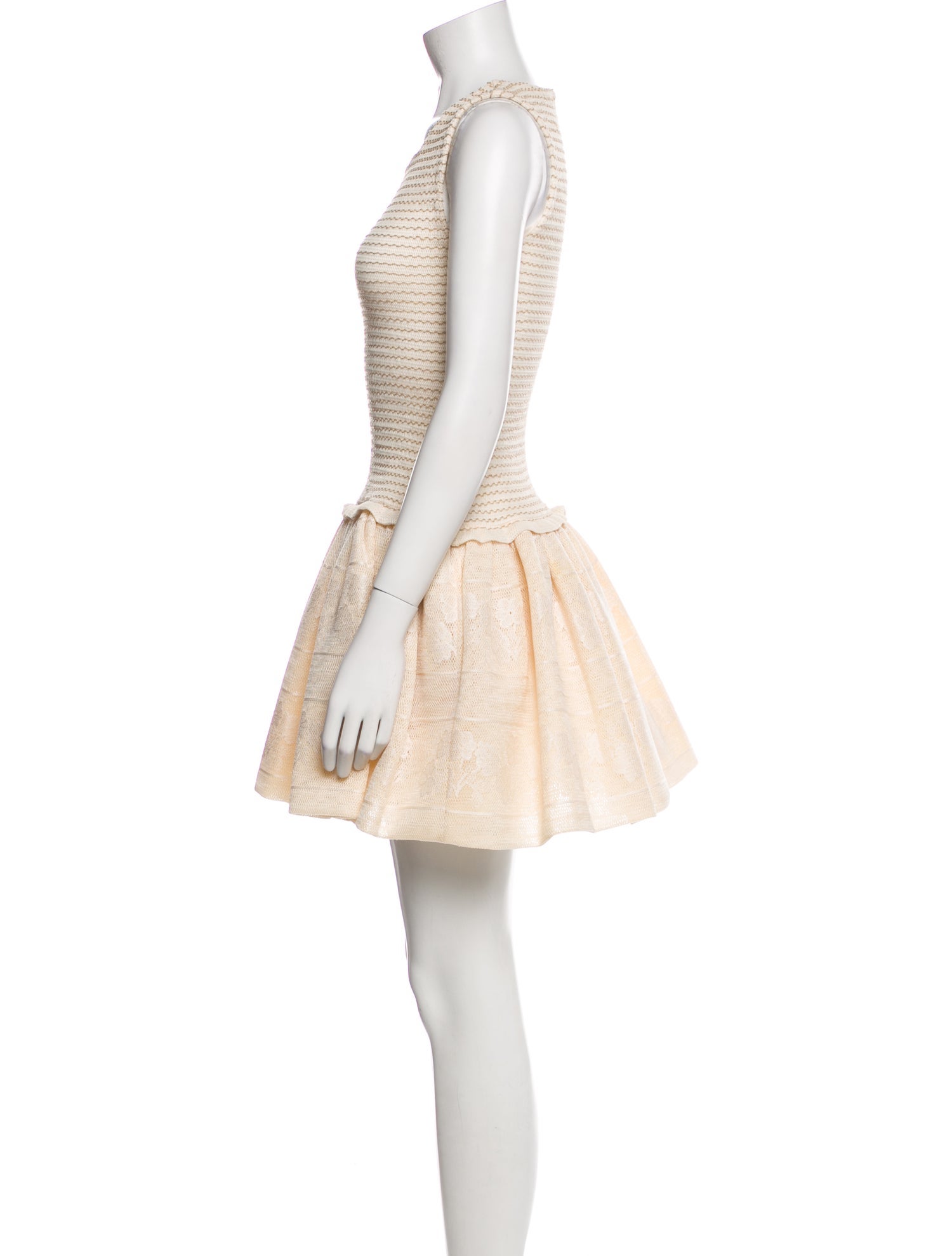 Maje Scoop Neck Mini Dress