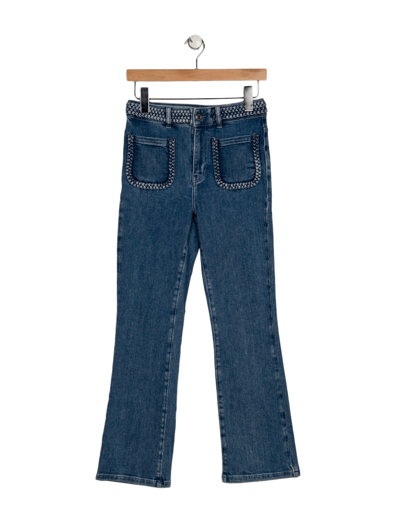 Maje Mid-Rise Straight Leg Jeans