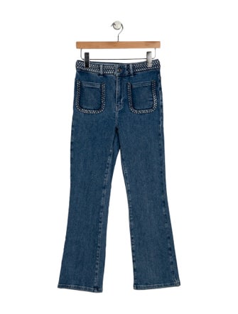 Maje Mid-Rise Straight Leg Jeans