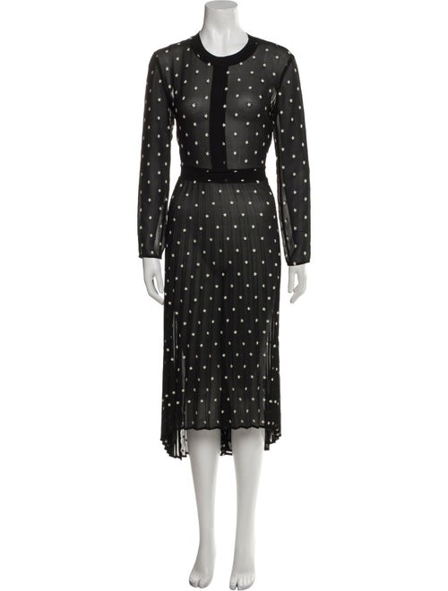 Maje Printed Midi Length Dress