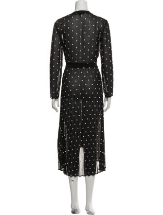 Maje Printed Midi Length Dress