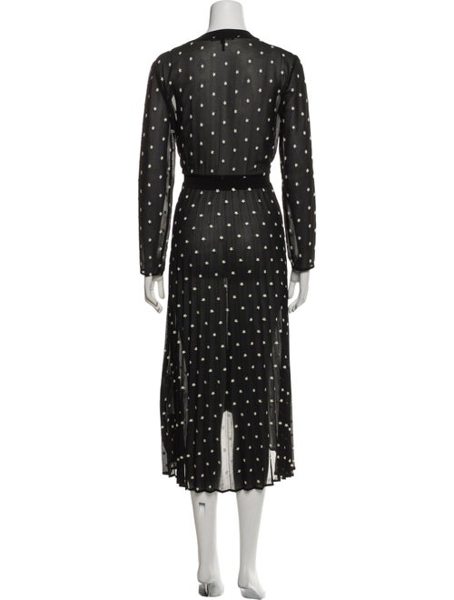 Maje Printed Midi Length Dress