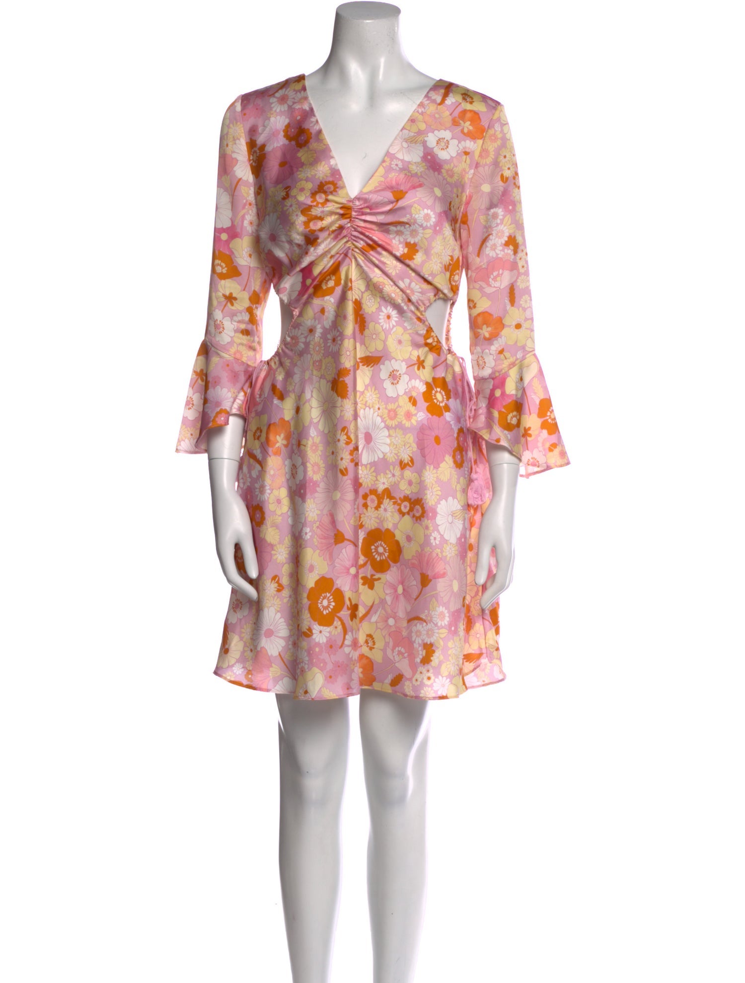 Maje Floral Print Mini Dress