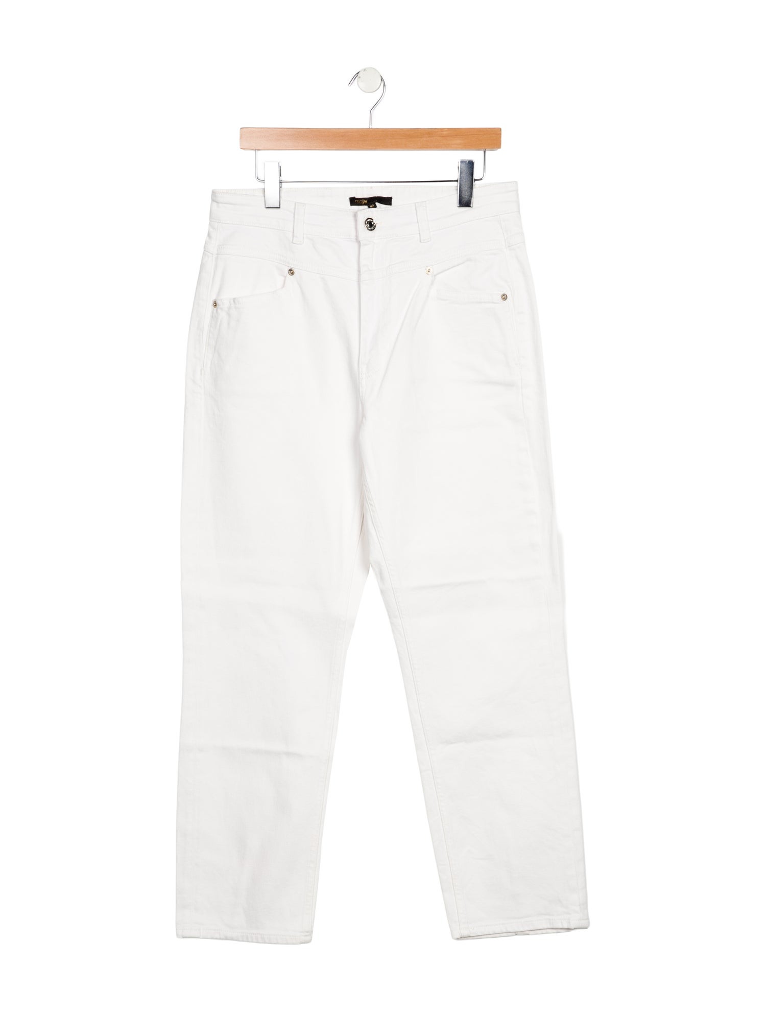 Maje High-Rise Straight Leg Jeans