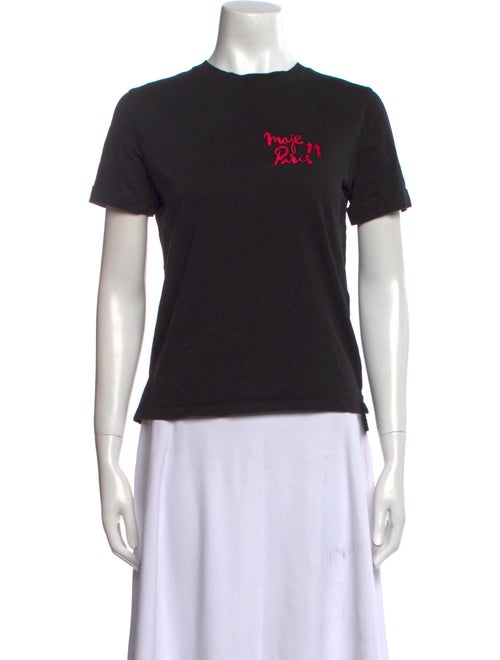 Maje Graphic Print Crew Neck T-Shirt