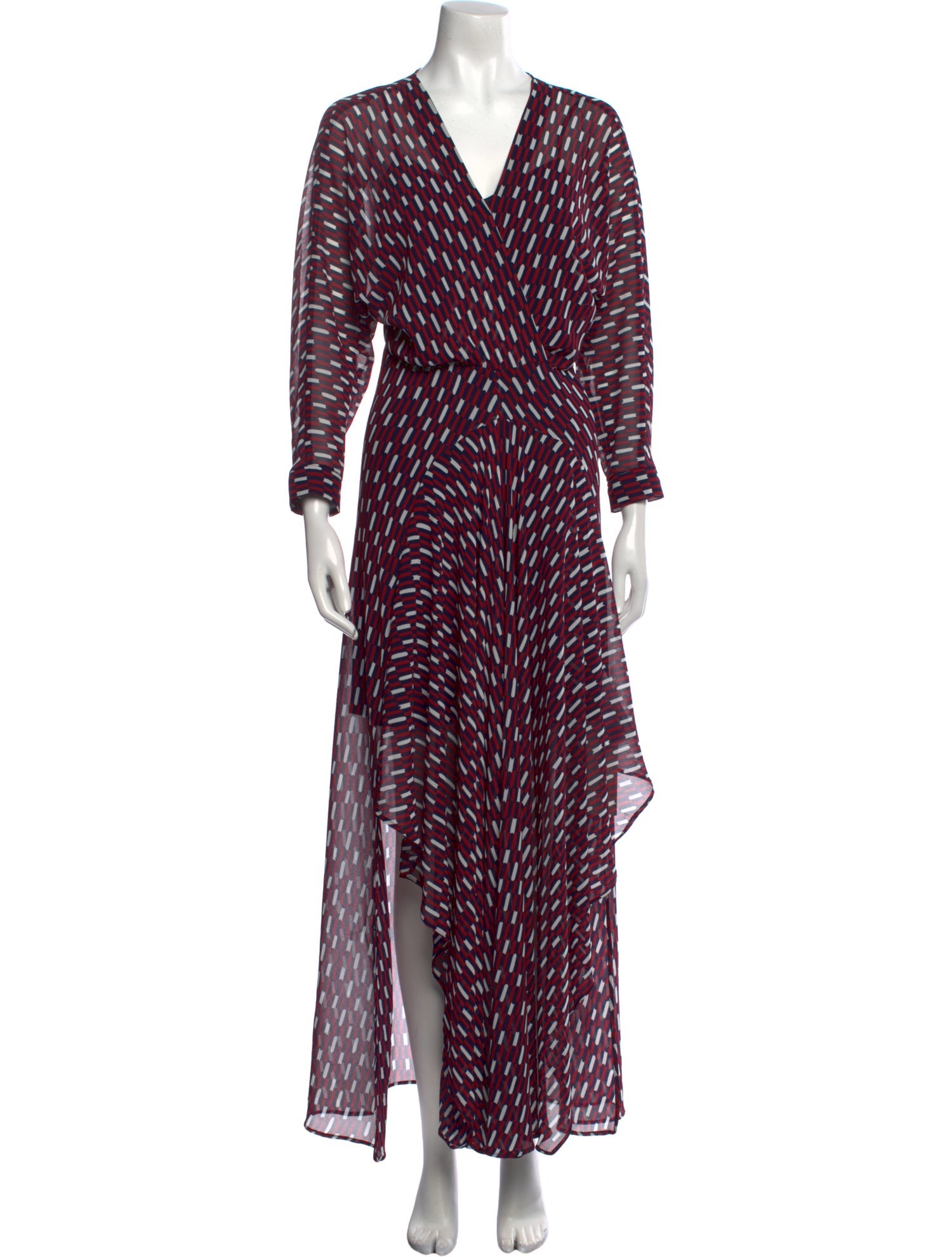 Maje Printed Long Dress w/ Tags