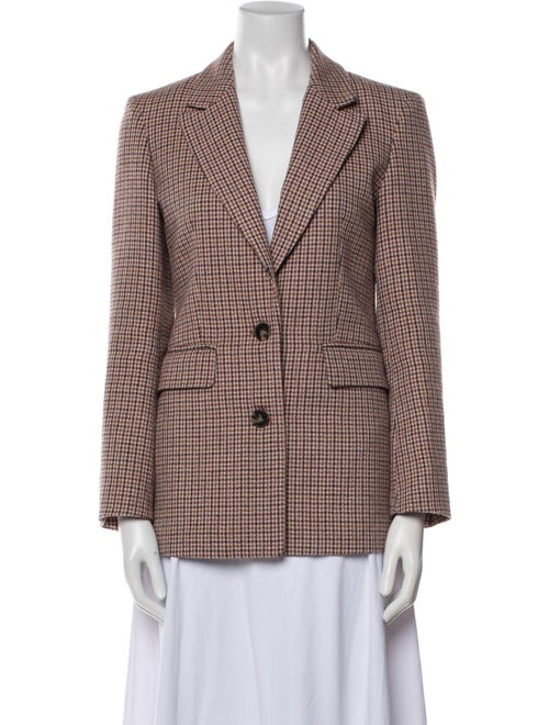 Maje Houndstooth Print Blazer