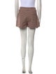 Maje Plaid Print Mini Shorts
