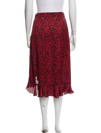Maje Floral Print Knee-Length Skirt