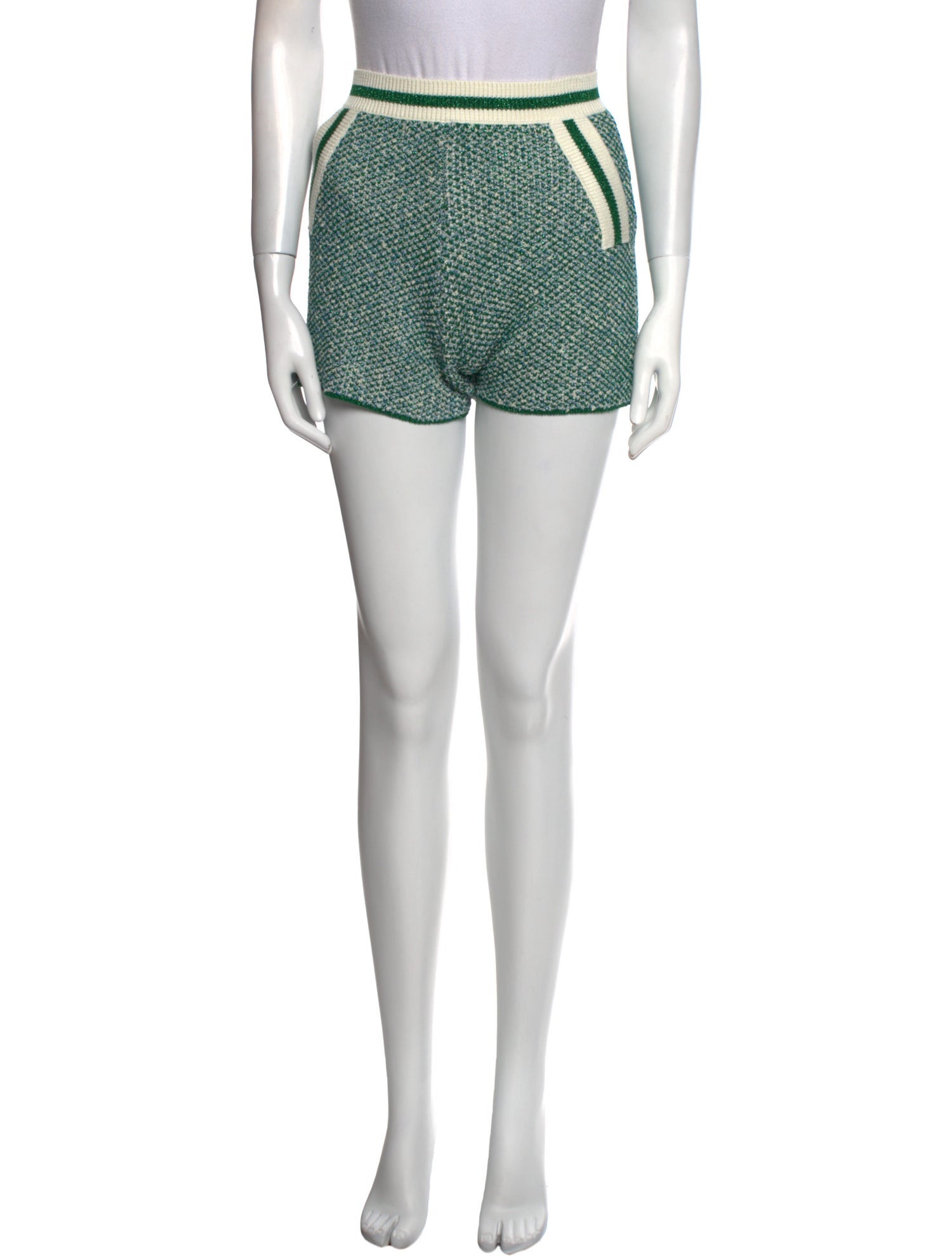 Maje Striped Mini Shorts