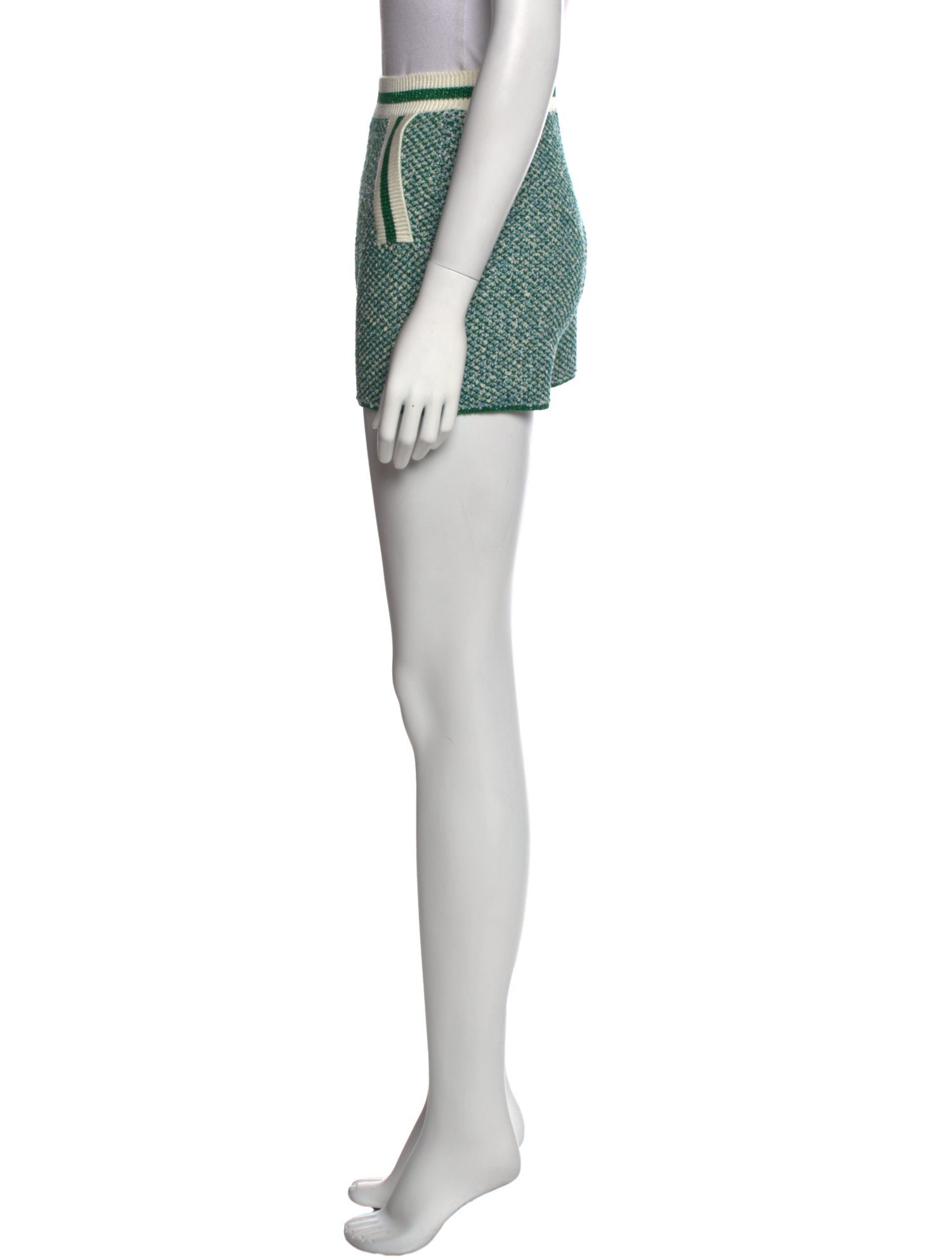 Maje Striped Mini Shorts