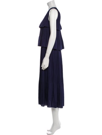 Maje V-Neck Long Dress