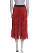 Maje Lace Pattern Midi Length Skirt