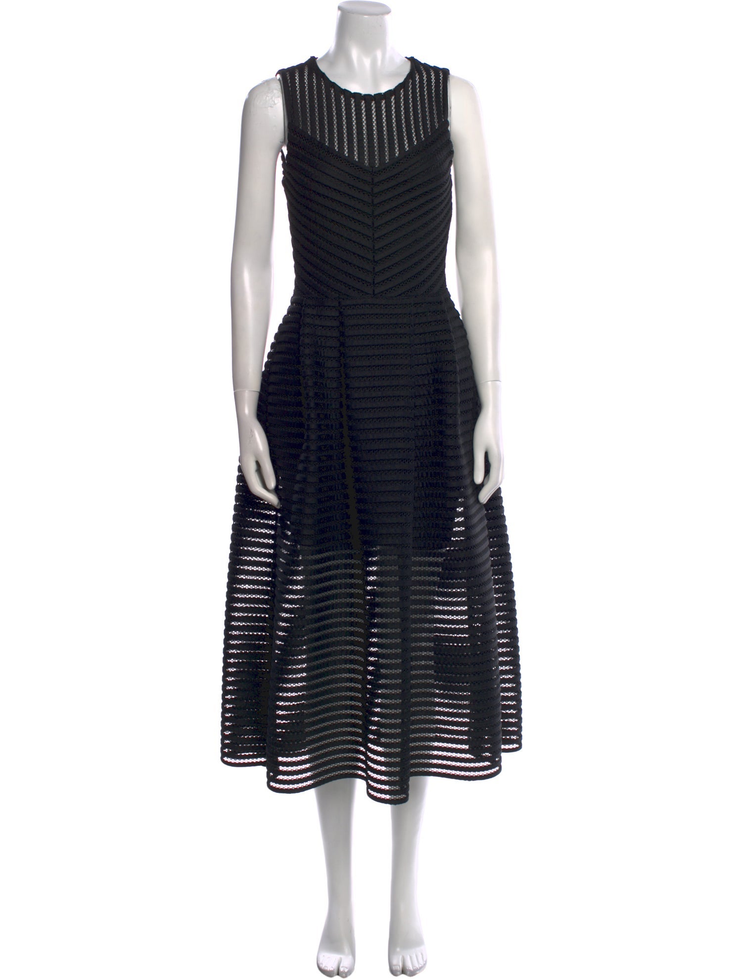 Maje Striped Long Dress