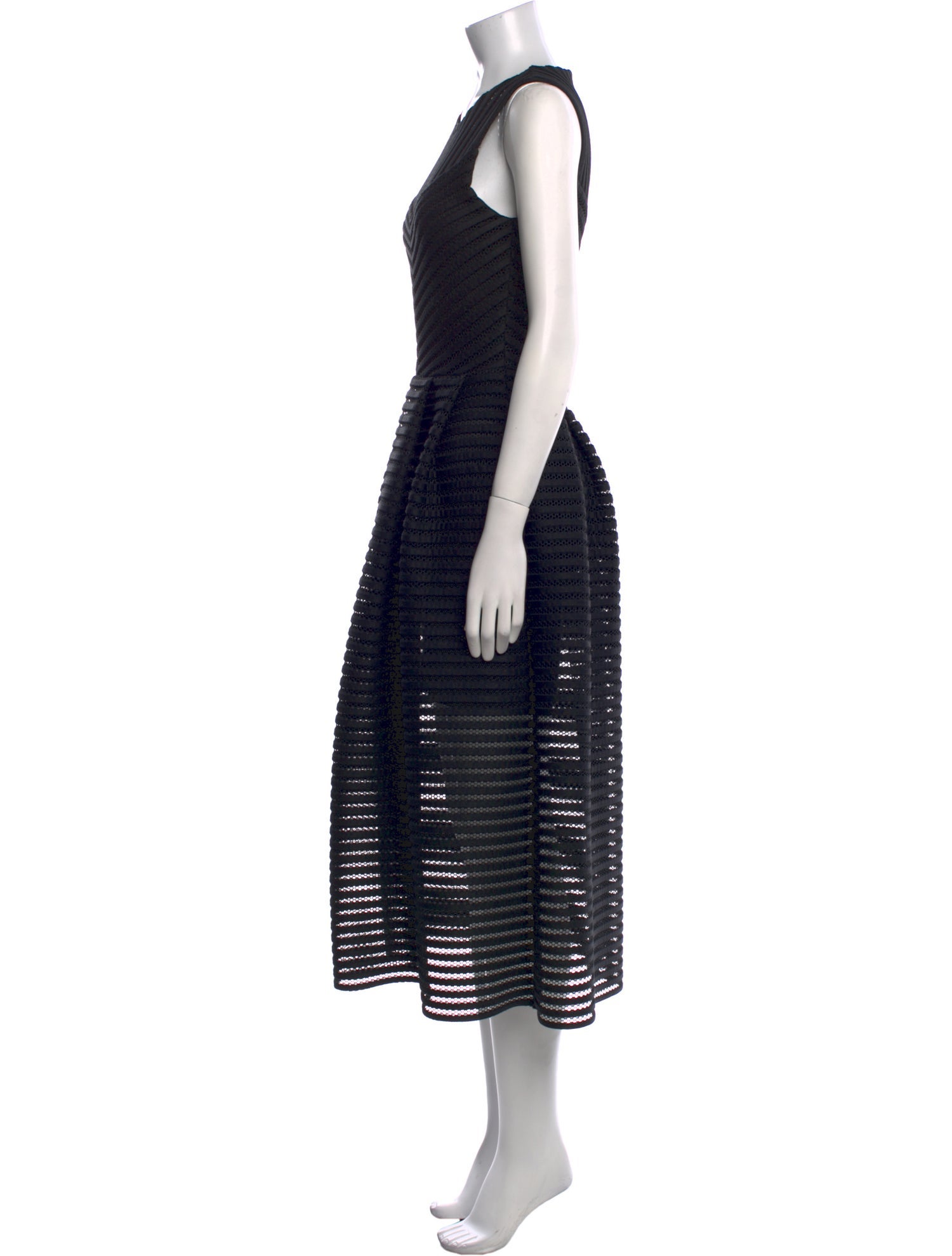 Maje Striped Long Dress