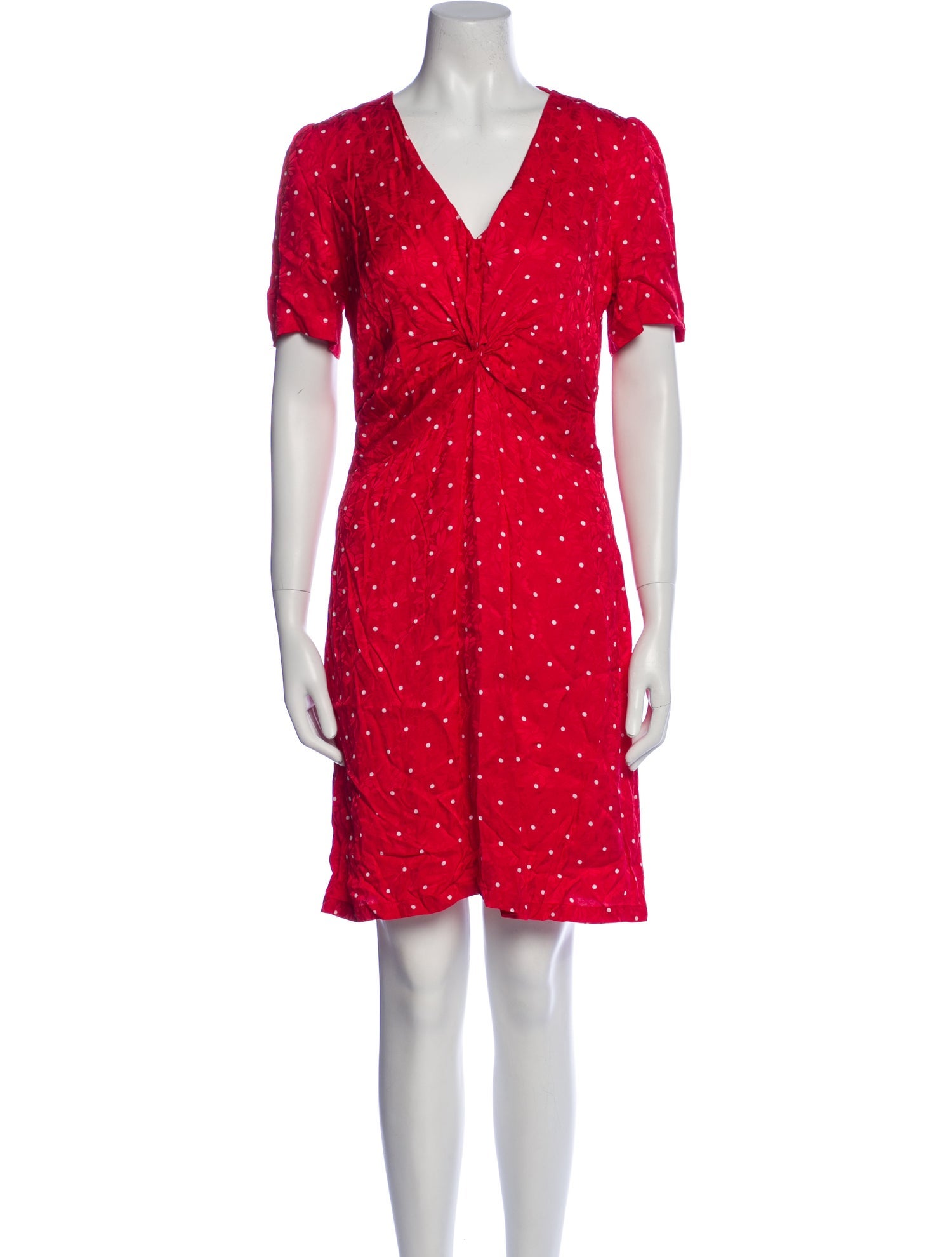 Maje Polka Dot Print Mini Dress