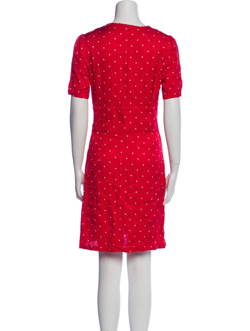 Maje Polka Dot Print Mini Dress
